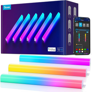 Govee Glide 6-Pack Smart RGBIC LED Wall Lights w/App