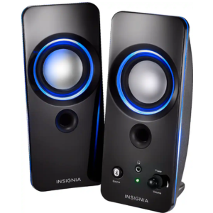 Insignia Bluetooth Lighted Speaker Pair