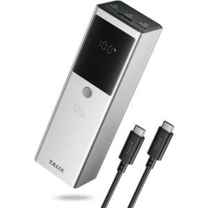 Talix 3-Port 125W 12800mAh Laptop Power Bank w/USB-C