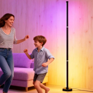 RGB LED Corner Floor Lamp w/Music Sync & App