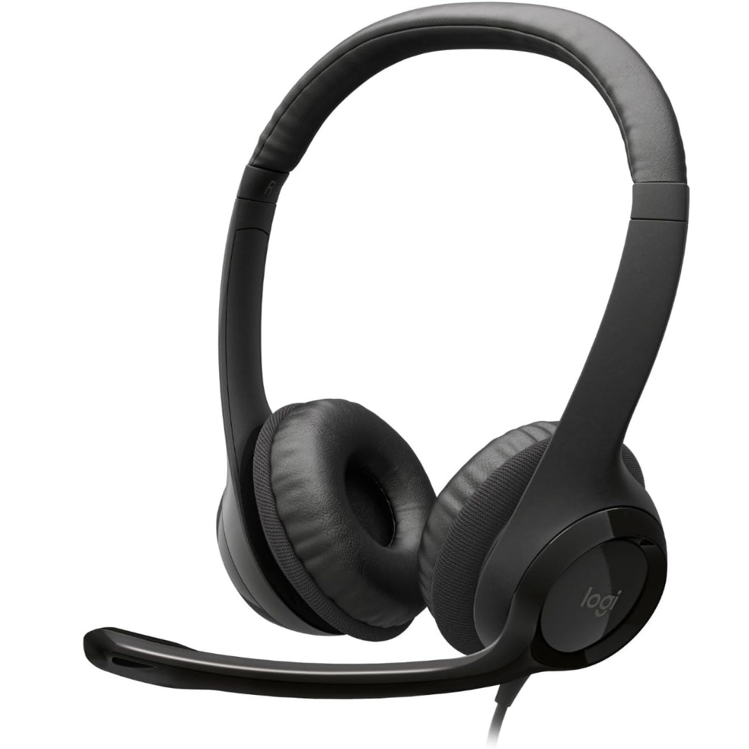 Logitech On-Ear USB-A Noise-Cancelling Mic Headset