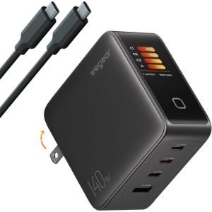 Wegear 140W 4-Port GaN USB-C Wall Charger w/Cable