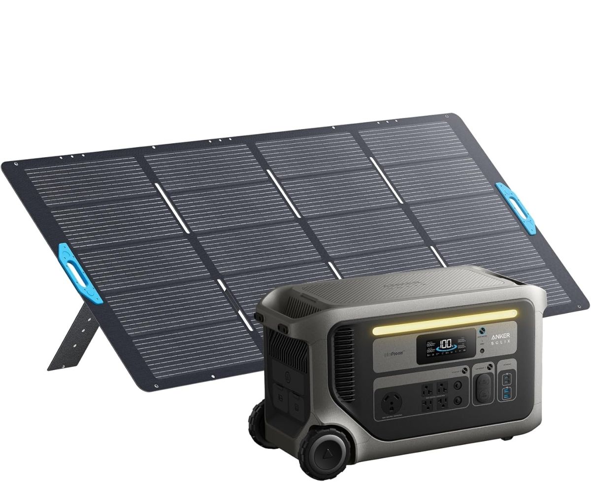 Anker Solix 3,072Wh Power Station + 400W Solar Panel