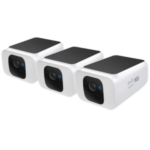 3-Pack Eufy 2K Wireless Solar Security Cameras