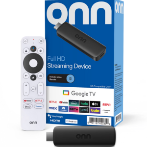 Onn. Google TV Streaming Device w/Voice Remote
