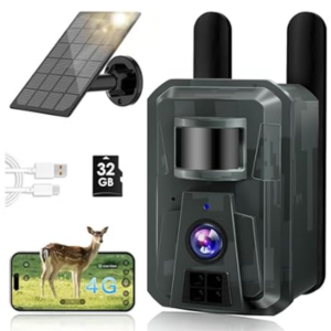 4G Cellular Solar Trail Camera w/App & Night Vision