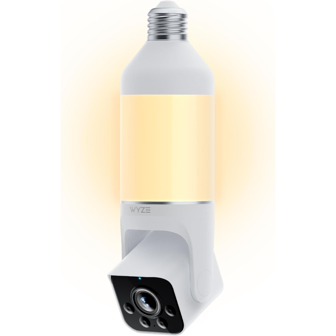 Wyze 2K HD Outdoor Light Bulb Security Camera