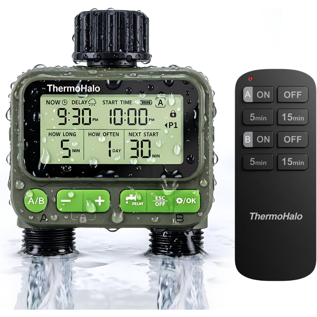 Smart 8-Zone Dual Outlet Sprinkler Timer