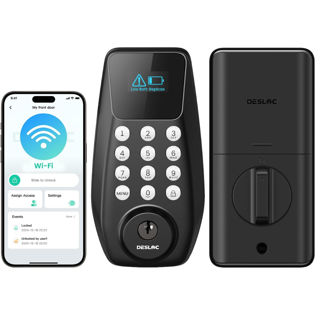 Desloc C100 Plus Keyless WiFi Smart Door Lock w/App