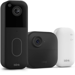 Blink Video Doorbell + Outdoor 4 Wireless Smart Security Camera w/Sync Module