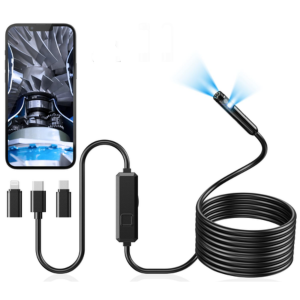 Dual-Lens 16' Endoscope Camera w/Light