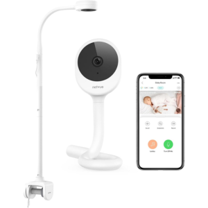 Crib Mount Baby Camera Monitor w/ 2-Way Talk & App