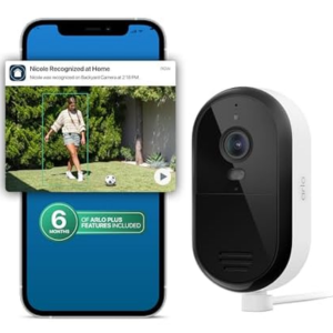 Arlo 2K Wired Outdoor Security Camera