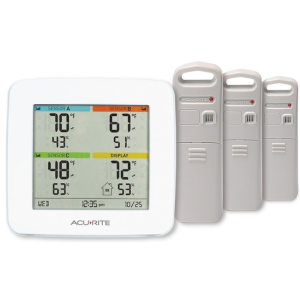 AcuRite Wireless Temperature & Humidity Monitor w/3 Sensors