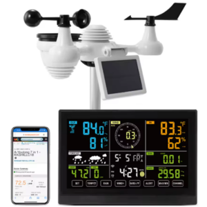 7-in-1 WiFi Weather Station w/Sensor Alarm