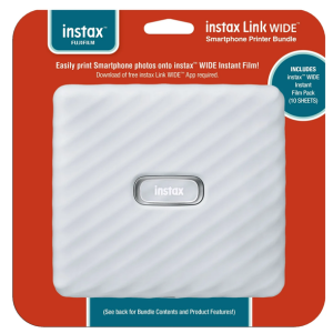 Fujifilm Instax Link Wireless Smartphone Printer Bundle w/Film