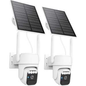 3-Link 2-Pack Wireless Solar Security Cameras