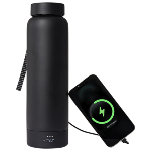 TYLT 24oz Insulated Bottle w/5700mAh Wireless Power Bank