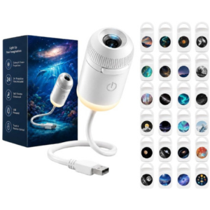 Galaxy & Ocean Star Projector Night Light w/Films