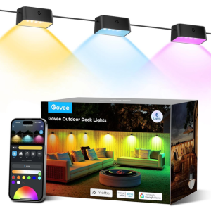 Govee 6-Pack Outdoor RGBIC LED Deck Lights w/App