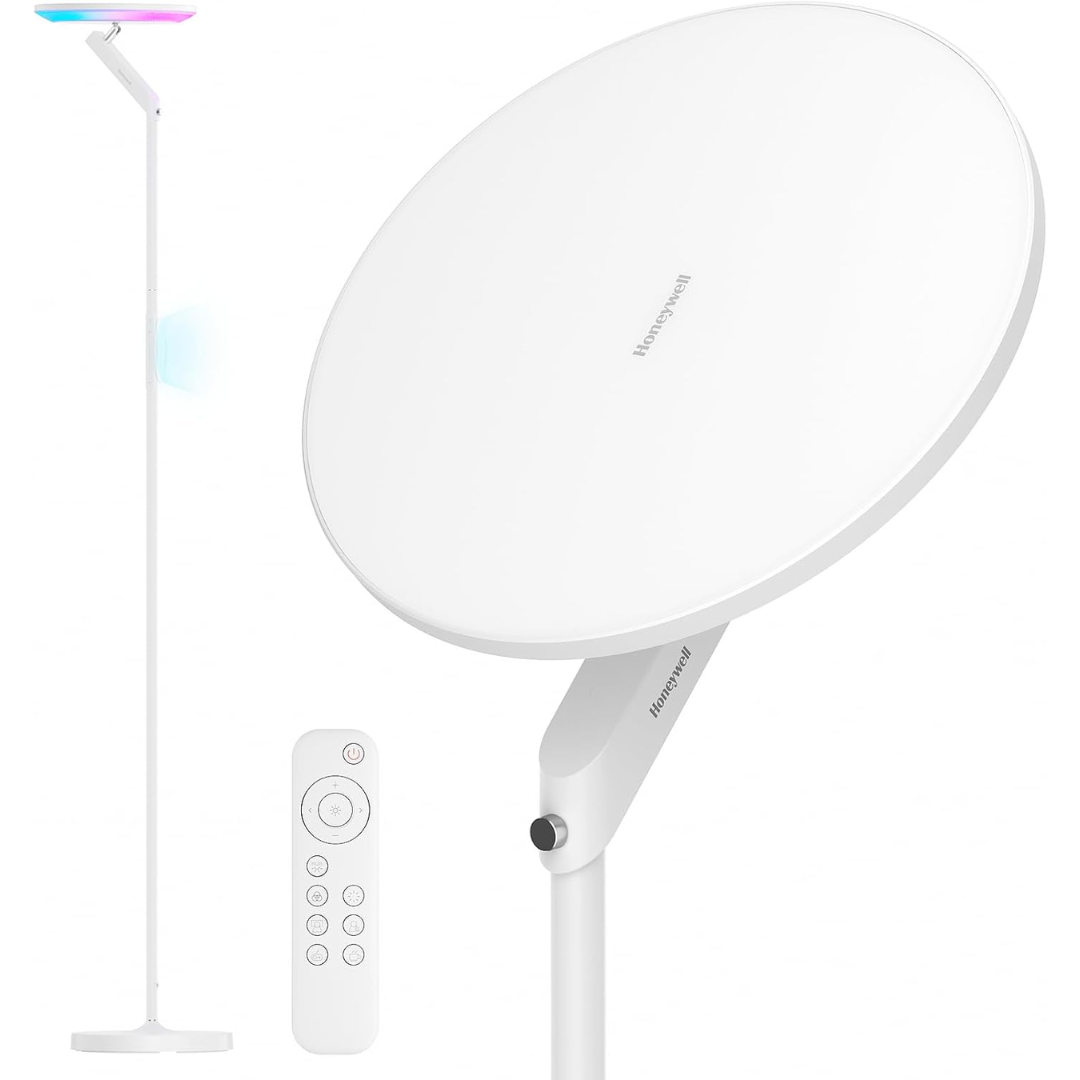 Honeywell 2-in-1 3000LM LED Floor Lamp