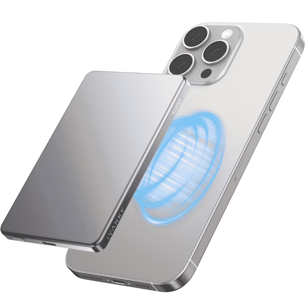 Ultra Slim 5000mAh Magnetic Wireless Power Bank