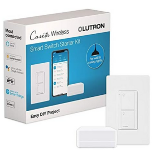 Lutron Caseta Smart Light Switch Kit w/Wall Plate & Smart Hub