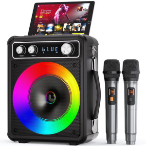 Bluetooth Karaoke Speaker w/ 2 Microphones