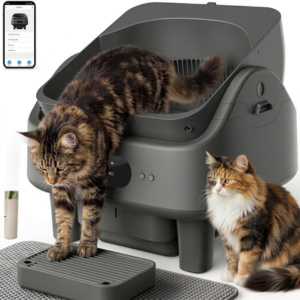 Smart Self Cleaning Cat Litter Box w/App