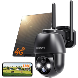 Solar 4G LTE Cellular Outdoor Camera w/Live View & App
