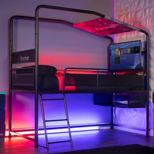 X Rocker Twin Gaming Bed w/TV Mount